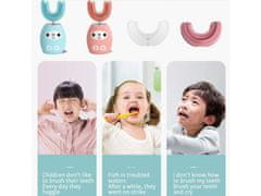 Leventi Dětský vibrační elektrický zubní kartáček - růžový