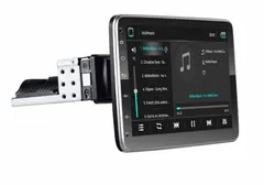 Podofo 1din Otočné Autorádio Android 12 , WIFI GPS USB, Android rádio s GPS navigací, Handsfree Bluetooth, USB, Vyklápěcí autorádio 1din