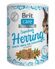 Brit Cat Snack Superfruits Herring 100 g pamlsek pro dospělé, sterilizované kočky