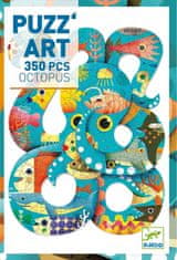 Djeco Obrysové puzzle Chobotnice 350 dílků