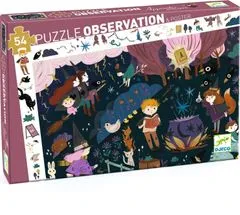 Djeco Puzzle Observation: Škola kouzel 54 dílků