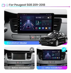 Junsun 2GB RAM Android Autoradio PEUGEOT 508SW 2011 - 2018 , ANDROID GPS NAVIGACE, USB, Android Rádio do Peugeot 508 508SW 2011 - 2018 GPS autorádio