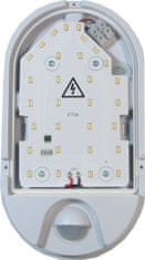 HADEX Nástěnné světlo LED ST72 s PIR čidlem, 230V/10W, IP54