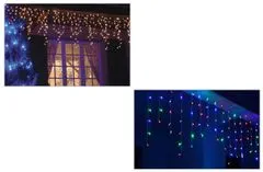 CoolCeny Venkovní LED vánoční závěs – déšť - 10 metrů - Fialová