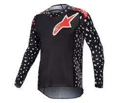Alpinestars Dětský motokrosový dres Youth Racer North black/red vel. XL