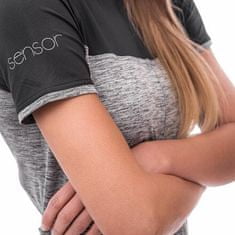 Sensor CYKLO MOTION dámský dres kr.rukáv celozip šedá/černá Velikost: L