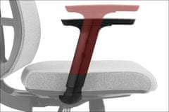 STEMA Ergonomická otočná kancelářská židle TONO, pro domácnost i kancelář, spousta úprav, chromová základna, nastavitelné područky, vstřikovací pěna, synchronní mechanika, černá