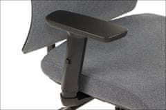 STEMA Ergonomická otočná kancelářská židle TONO, pro domácnost i kancelář, spousta úprav, chromová základna, nastavitelné područky, vstřikovací pěna, synchronní mechanika, grafit