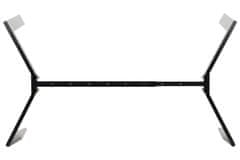 STEMA Kovový nastavitelný rám na stůl nebo psací stůl NYA-HF05RA v černé barvě. Výška 72,5 cm, šířka 68 cm. Délka nastavitelná v rozmezí 104-144 cm. Nohy zakončené plastovými nožičkami.