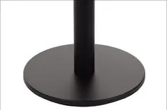 Kovová stolová podnož pro domácí, restaurační a hotelové použití SH-2010-2/B, černá, výška 71,5 cm, spodní prvek o průměru 45 cm - rám stolu