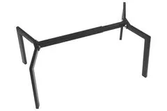 STEMA Kovový nastavitelný rám NY-L01 na konferenční stolek. Výška 42 cm. Konferenční stolek pro domácnost, kavárnu, hospodu a kancelář. Délka nastavitelná v rozmezí 79,5-109,5 cm. Šířka 50 cm. Černá barva.
