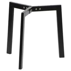 STEMA Kovový rám NY-L02 na konferenční stolek. Vhodné pro kulaté topy. Průměr 55 cm. Výška 42 cm. Konferenční stolek pro domácnost, kavárnu a kancelář. Nohy zakončené plastovými nožičkami. Černá barva.