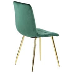 STEMA CN-6004 židle zelená zlatý rám