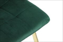 STEMA CN-6004 židle zelená zlatý rám