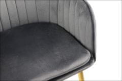 STEMA CN-9020 židle šedozlatý rám
