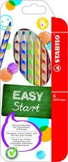 Stabilo Trojhranné pastelky STABILO EASYcolors - 6 barev / pro praváky