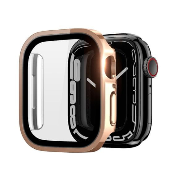 Dux Ducis Hamo pouzdro so sklem na Apple Watch 4/5/6/SE 40mm, růžové