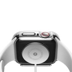 Dux Ducis Hamo pouzdro so sklem na Apple Watch 4/5/6/SE 40mm, stříbrné