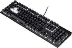Corsair vyměnitelné klávesy PBT Double-shot Pro, 104 kláves, Onyx Black, US