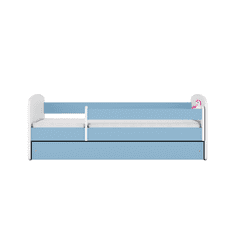 Kocot kids Dětská postel Babydreams jednorožec modrá, varianta 70x140, se šuplíky, s matrací