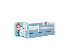 Kocot kids Dětská postel Babydreams Ledové království modrá, varianta 80x180, se šuplíky, s matrací