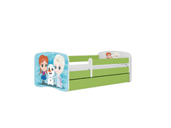 Kocot kids Dětská postel Babydreams Ledové království zelená, varianta 80x160, se šuplíky, bez matrace