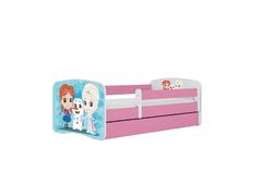 Kocot kids Dětská postel Babydreams Ledové království růžová, varianta 70x140, se šuplíky, bez matrace