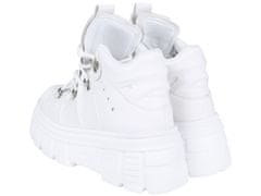 sarcia.eu Bílé šněrovací kotníkové boty z ekokůže od VICES 40 EU