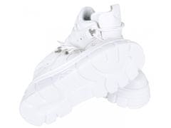 sarcia.eu Bílé šněrovací kotníkové boty z ekokůže od VICES 39 EU