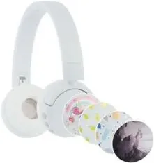 POP Fun Dětská Bluetooth sluchátka s mikrofonem, bílá