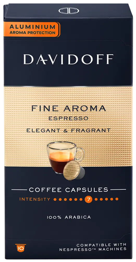 Levně Davidoff Fine Aroma Espresso pro kávovary Nespresso, 100 ks