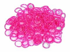 Kraftika 1sáček pink mini gumičky do vlasů, vlasové ozdoby, bižuterie