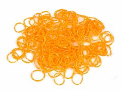 Kraftika 1sáček oranžová neon mini gumičky do vlasů