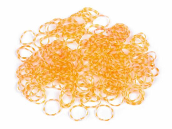 Kraftika 1sáček oranžová mini gumičky do vlasů, vlasové ozdoby