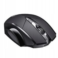 Bezdrátová myš 2.4G Bluetooth 1600Dpi, PM6BS černá