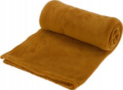 Koopman Žlutá měkká fleecová deka 125x150 cm