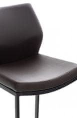 BHM Germany Barová židle Matola, syntetická kůže, hnědá