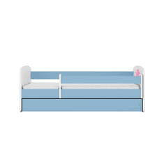 Kocot kids Dětská postel Babydreams princezna a poník modrá, varianta 80x180, bez šuplíků, s matrací