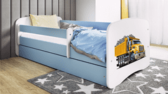 Kocot kids Dětská postel babydreams tatra modrá, varianta 80x180, se šuplíky, s matrací