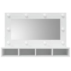 shumee Zrcadlová skříňka s LED bílá 90 x 31,5 x 62 cm
