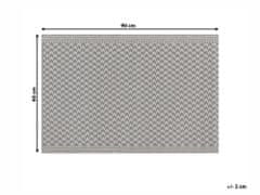 Beliani Venkovní koberec 60 x 90 cm šedá MANGO