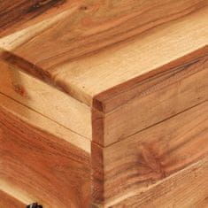 Greatstore Úložný box 39 x 28 x 31 cm masivní akáciové dřevo