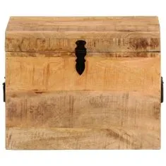 Greatstore Úložný box 39 x 28 x 31 cm masivní mangovníkové dřevo