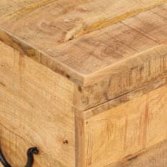 shumee Úložný box 39 x 28 x 31 cm masivní mangovníkové dřevo