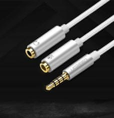 Ugreen aux audio rozbočovač 3,5 mm jack kabel 20 cm