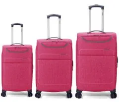 BENZI Sada kufrů BZ 5661 Pink/Grey 3-set