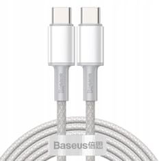 BASEUS USB-C QC kabel PD 4.0 5A 100W 2m, CATGD-A02 bílá