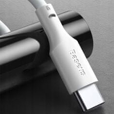 BASEUS 2x USB Type C QC 3.0 AFC 5A 40W kabel 1,5m, TZCATZJ-02 bílá