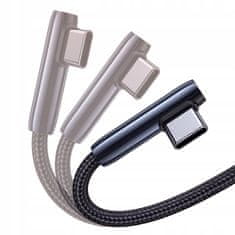 UGREEN Huawei SuperCharge USB-C úhlový kabel - 2m