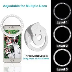 MG Ring Lamp kruhové LED světlo na mobil, bílé